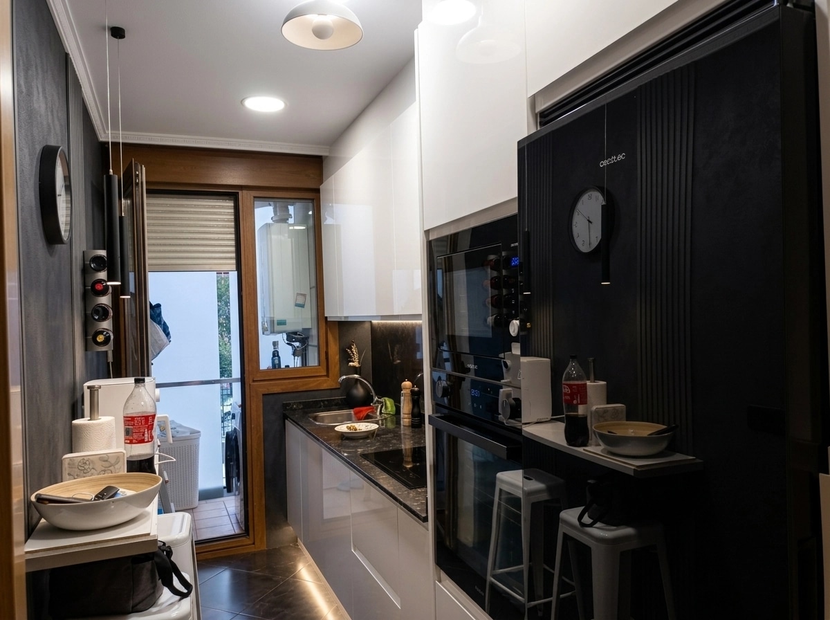 Interior design in Blacktec style — Kitchen by GenRoom AI