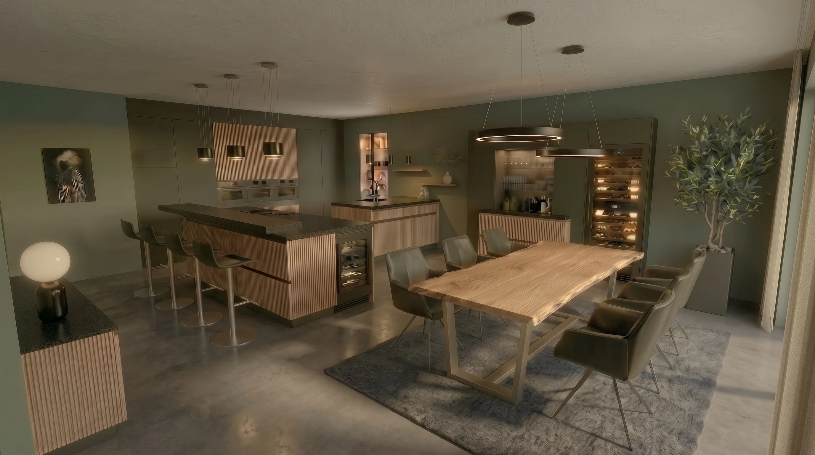 Kitchen interior in no_style style — photo by GenRoom AI