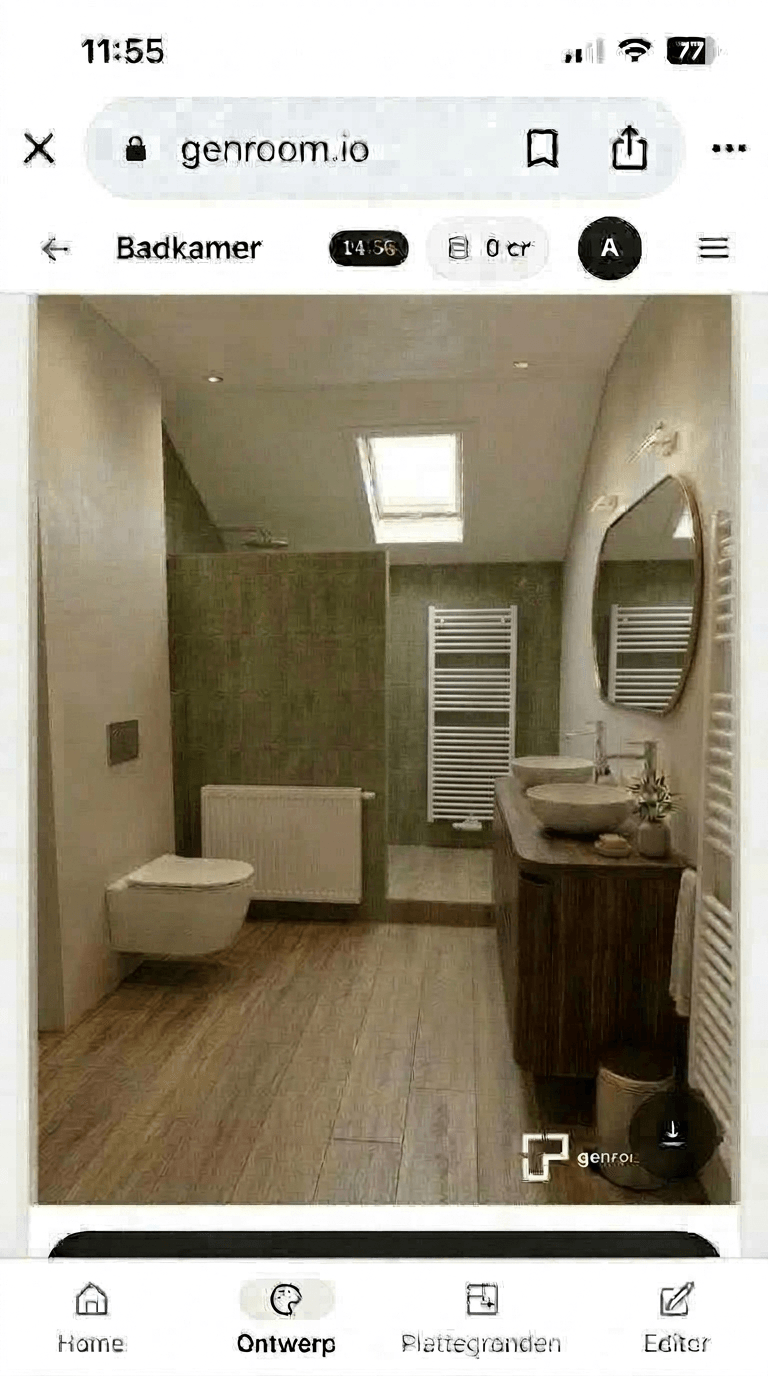 Bathroom interior in no_style style — photo by GenRoom AI