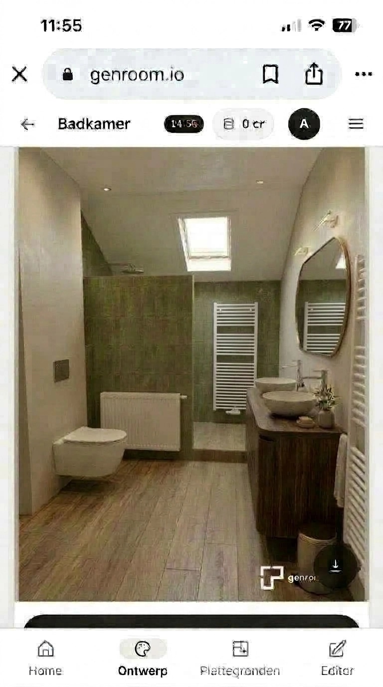 Bathroom interior in no_style style — photo by GenRoom AI