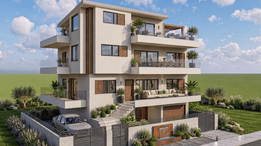 Contemporary Facade Facade design — facade photo by GenRoom AI