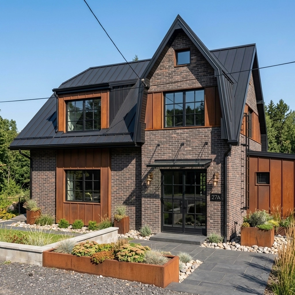 Facade design in Loft Facade style — photo by GenRoom AI