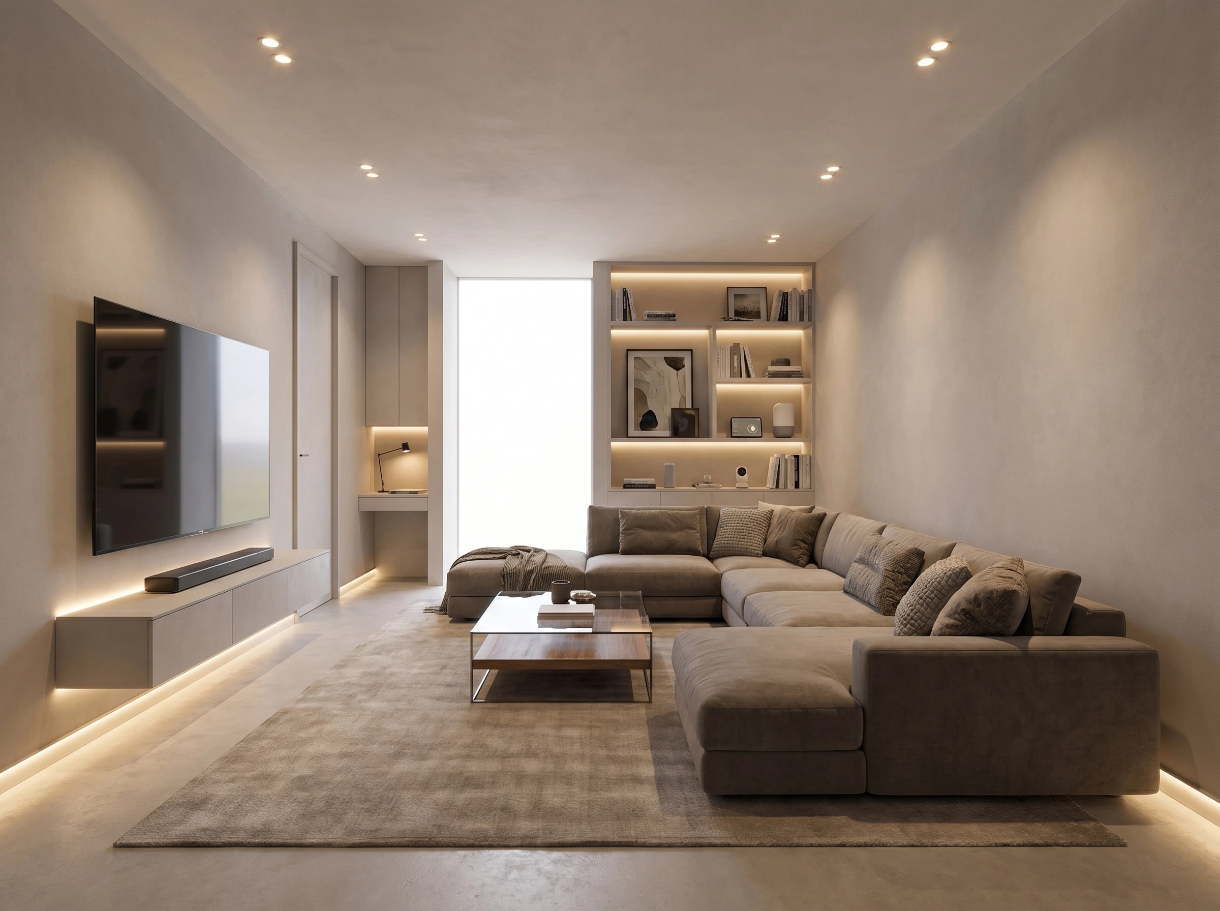 Interior design in Coastal / Hamptons style — Living Room by GenRoom AI