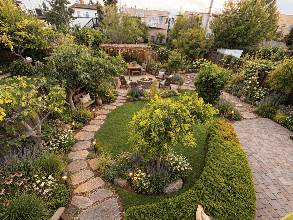 Country Rustic Garden Yard design — yard photo by GenRoom AI