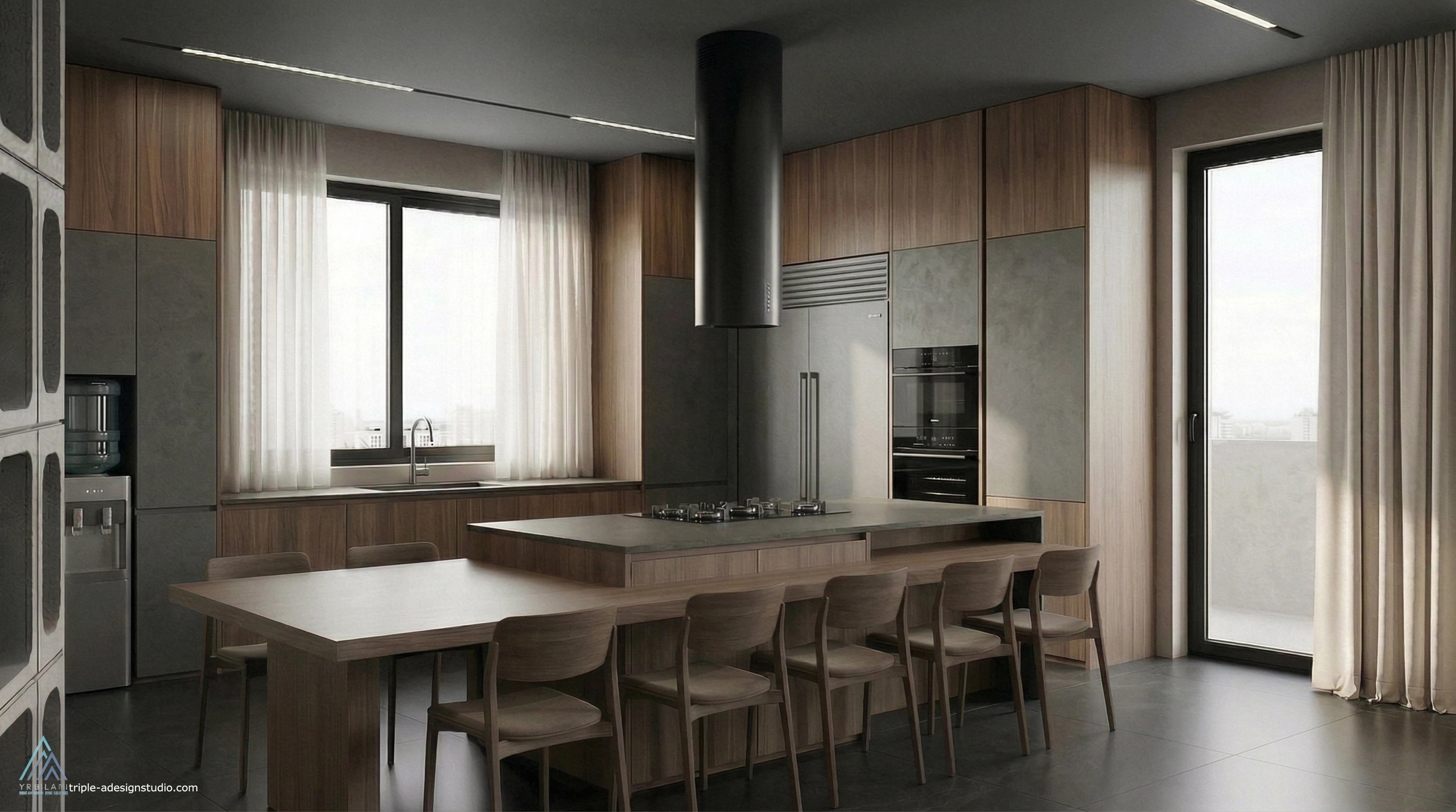 Minimalism Kitchen design — interior photo by GenRoom AI