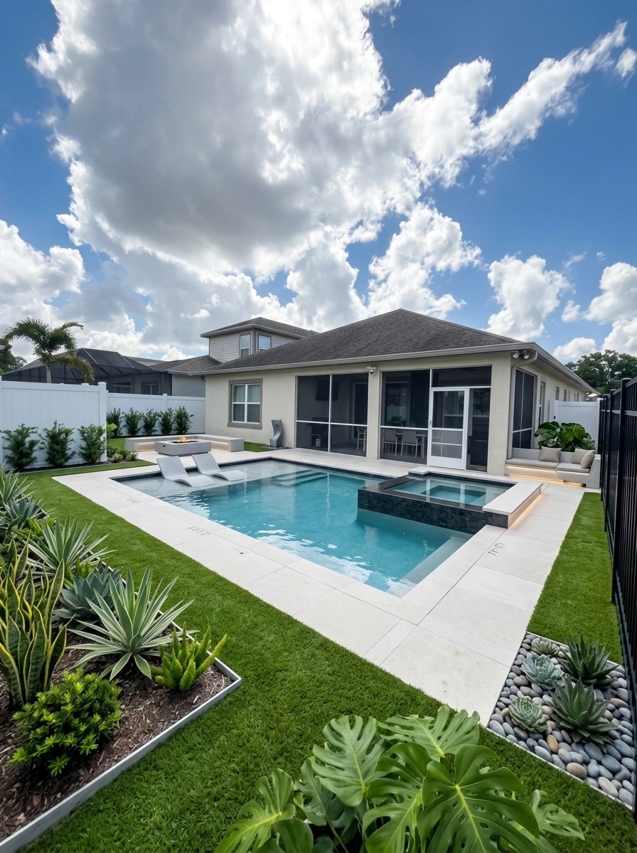 Landscape design in Minimalist Yard style — Yard by GenRoom AI