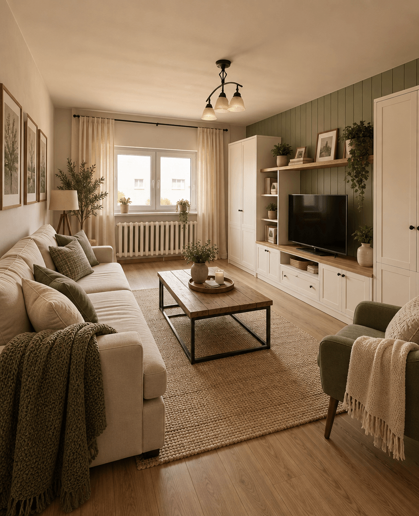 Interior design in Modern Farmhouse style — Living Room by GenRoom AI