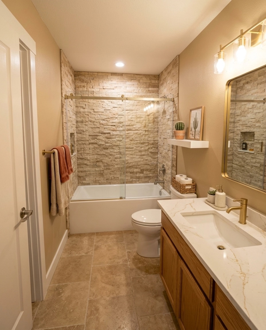 Interior design in Contemporary style — Bathroom by GenRoom AI