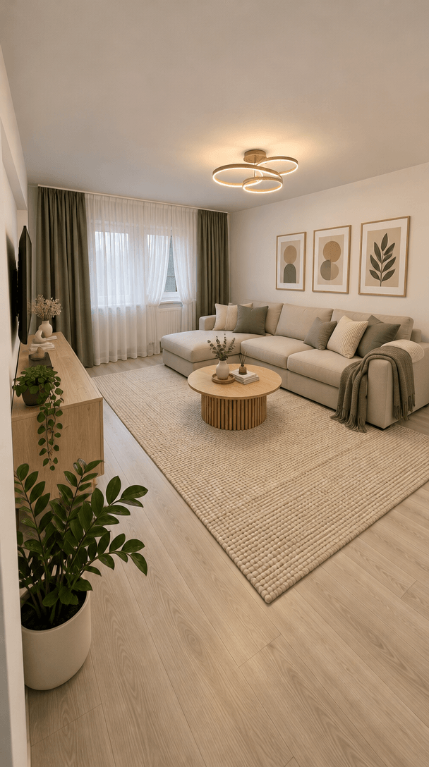 Interior design in Scandinavian style — Living Room by GenRoom AI