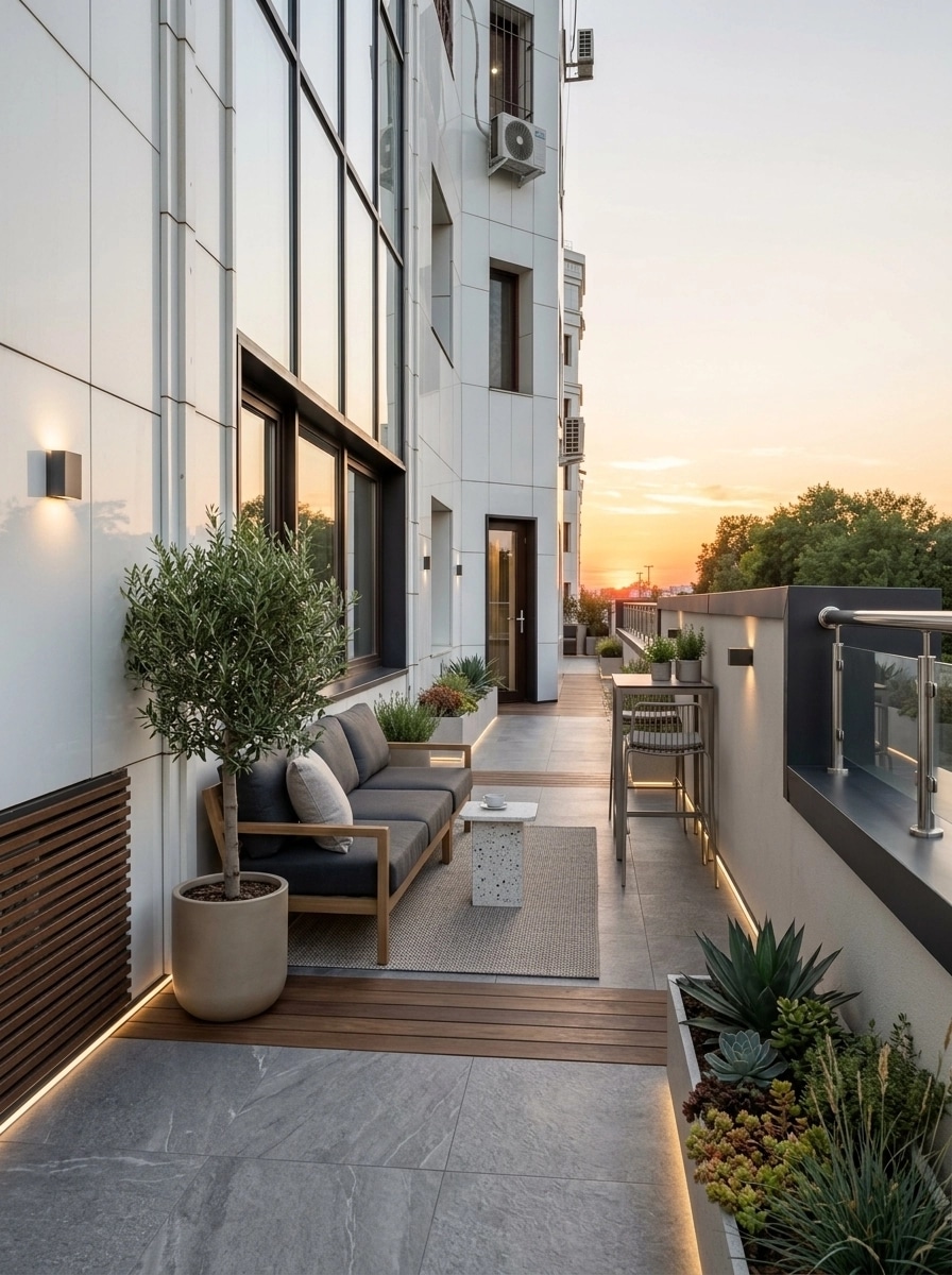Interior design in Contemporary style — balcony by GenRoom AI
