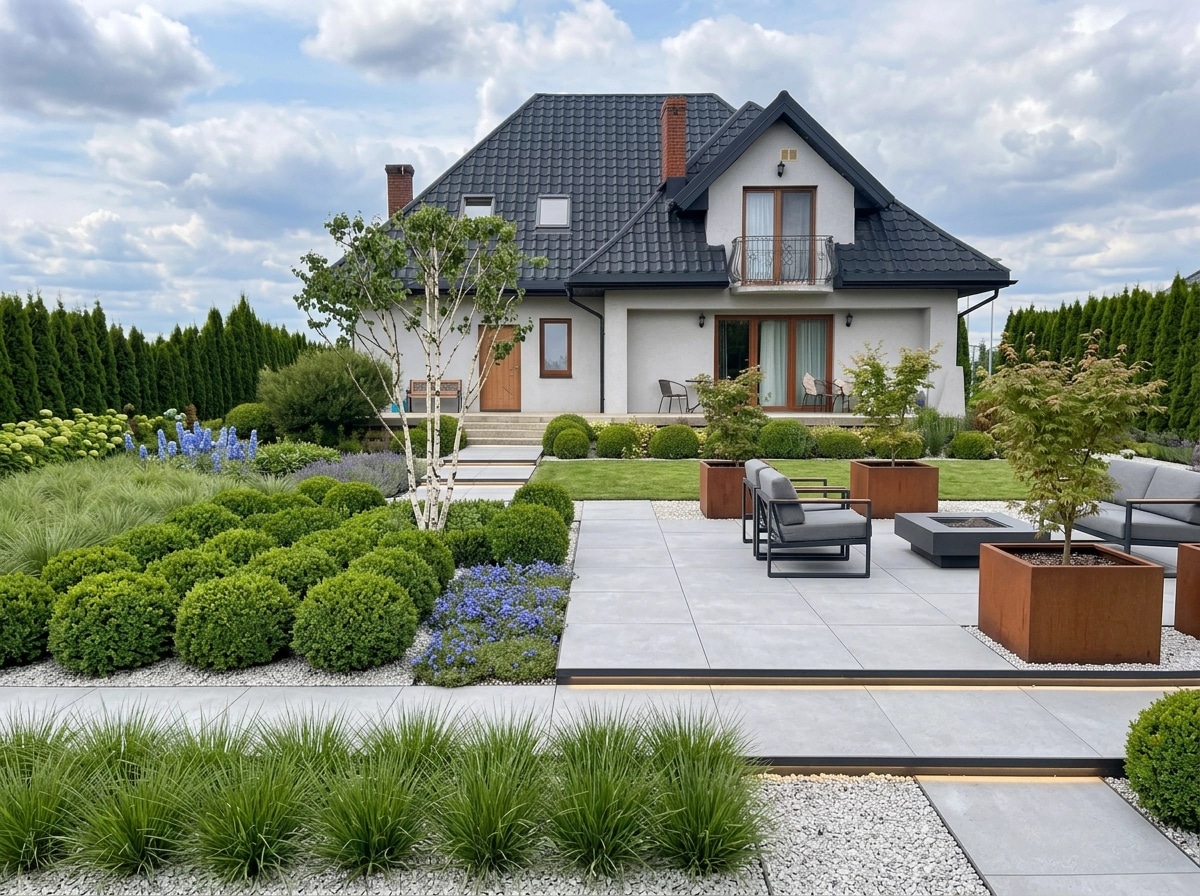 Landscape design in Minimalist Yard style — Yard by GenRoom AI