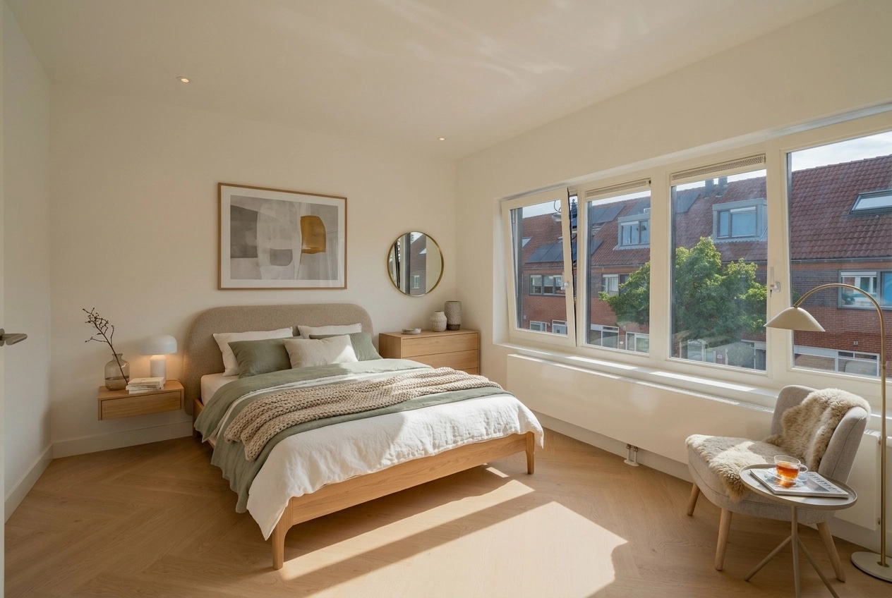 Scandinavian Bedroom design — interior photo by GenRoom AI