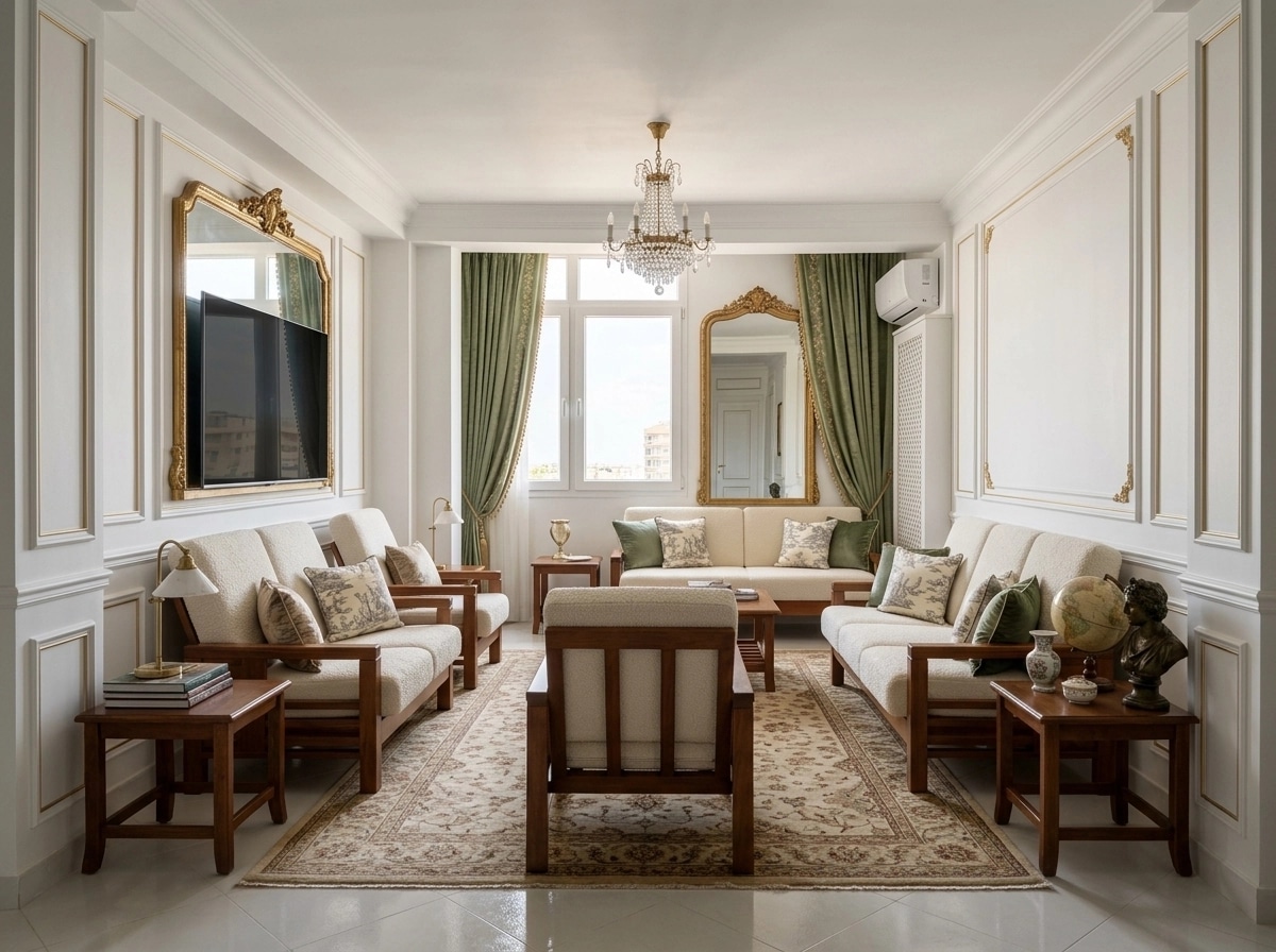 Interior design in French Parisian style — Living Room by GenRoom AI