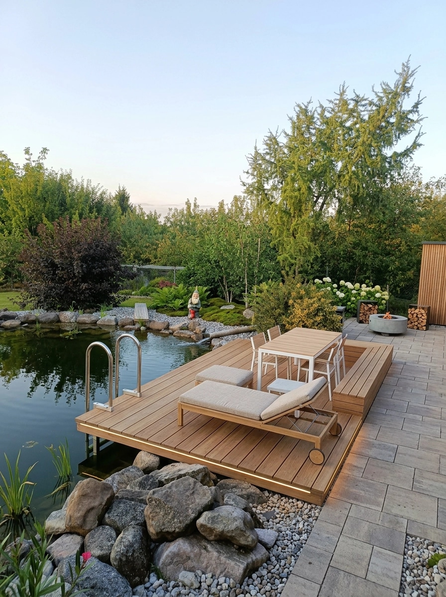 Landscape design in Scandinavian Garden style — Yard by GenRoom AI