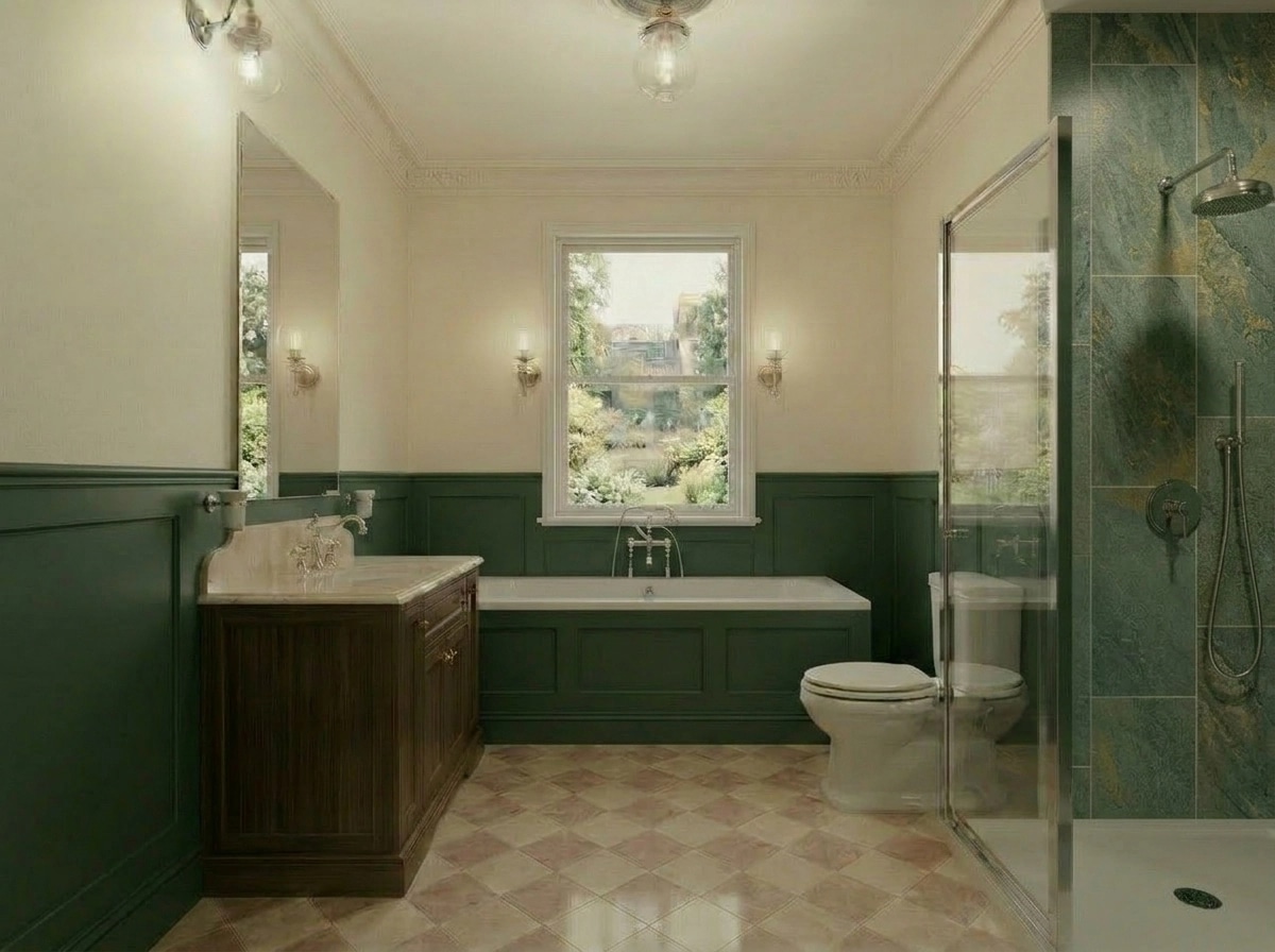 Bathroom interior in Classic style — photo by GenRoom AI