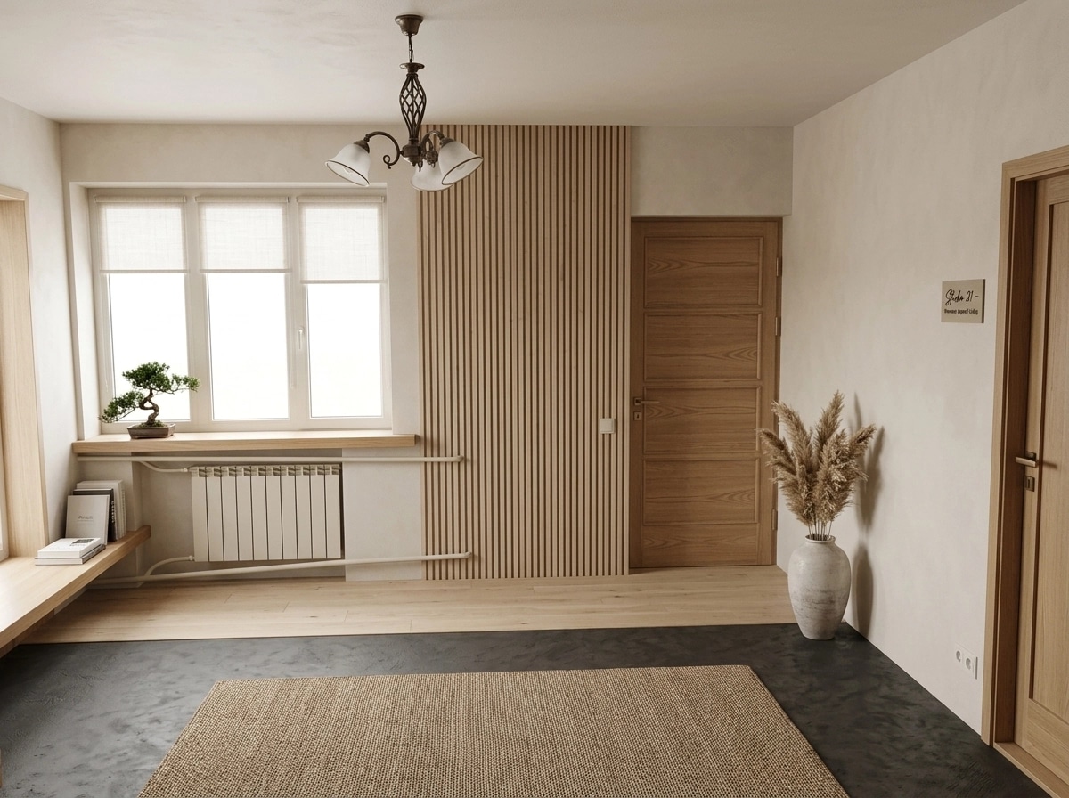 Interior design in Japandi style — studio by GenRoom AI