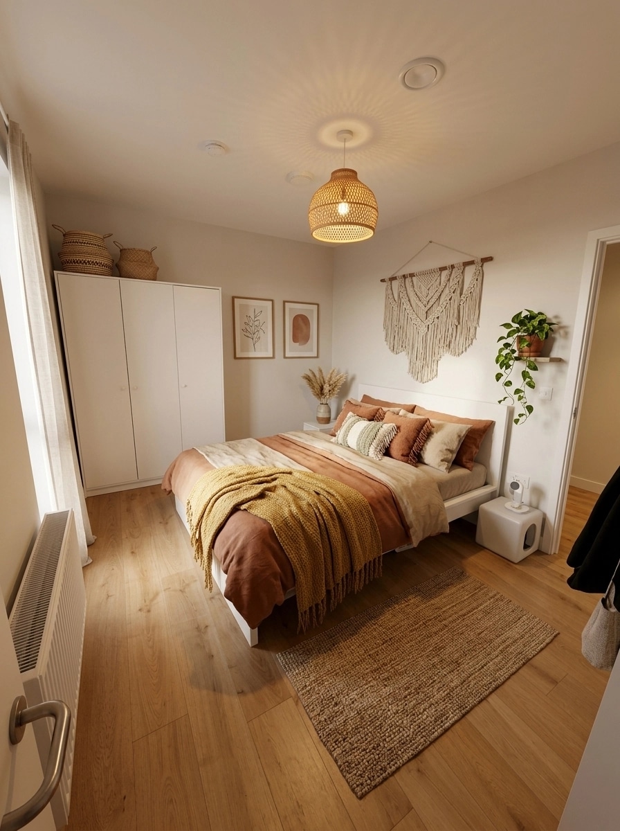 Bohemian Bedroom design — interior photo by GenRoom AI