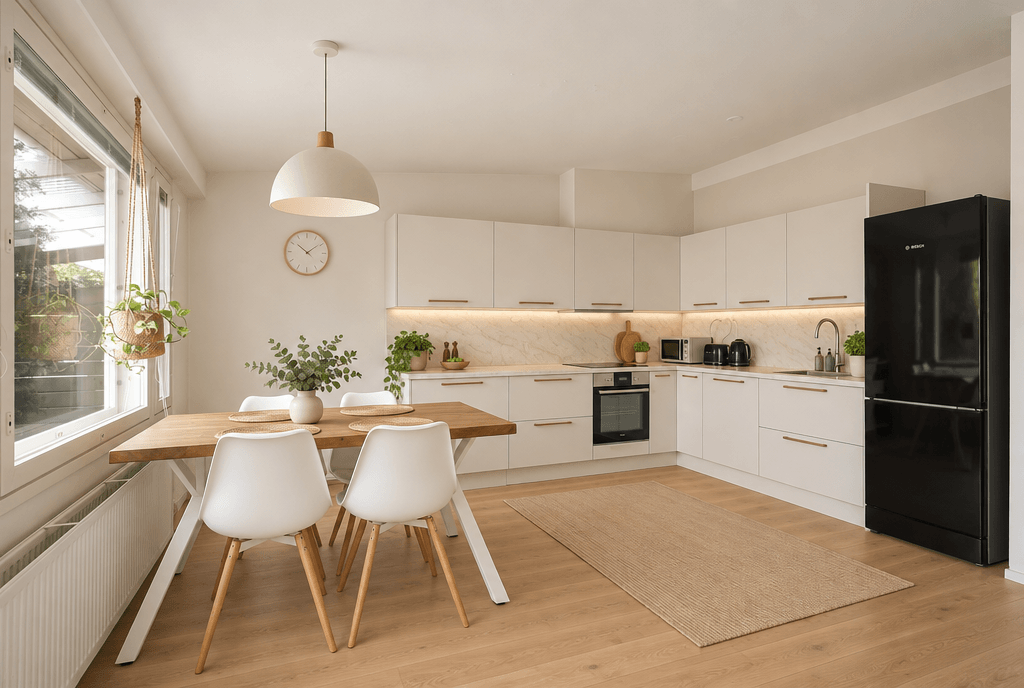 Interior design in Scandinavian style — Kitchen by GenRoom AI