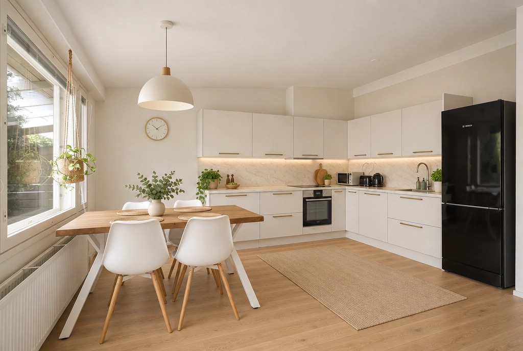 Interior design in Scandinavian style — Kitchen by GenRoom AI