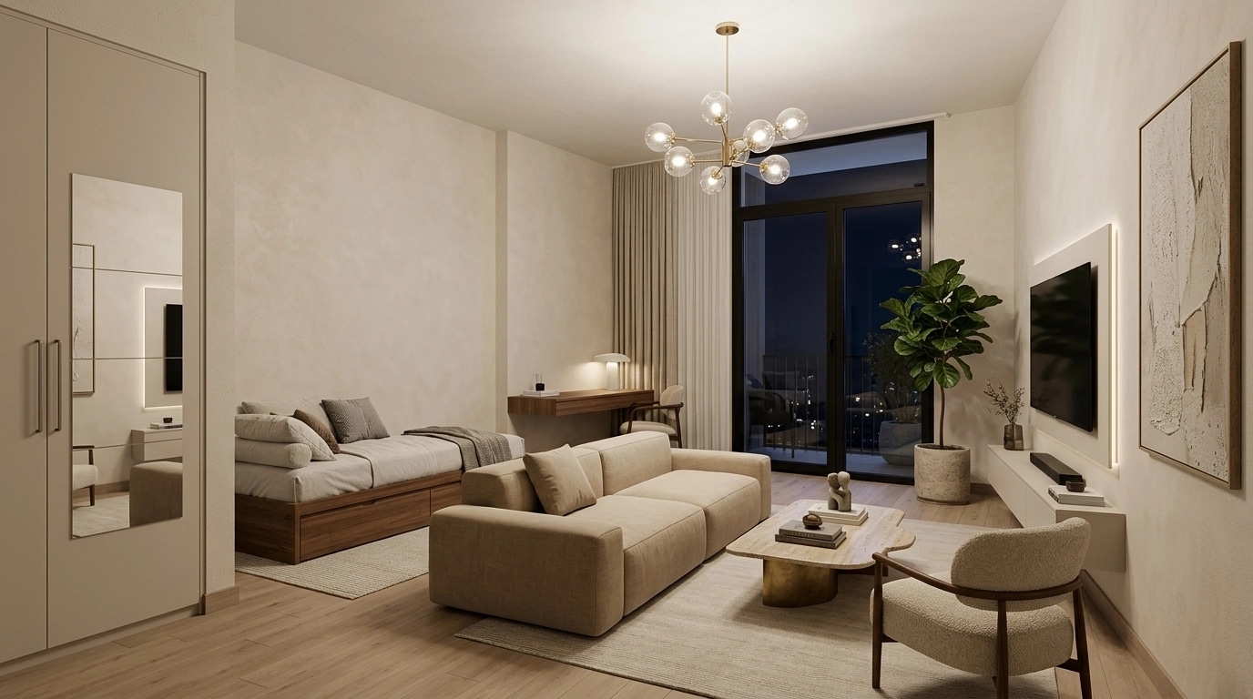 Interior design in Contemporary style — Living Room by GenRoom AI