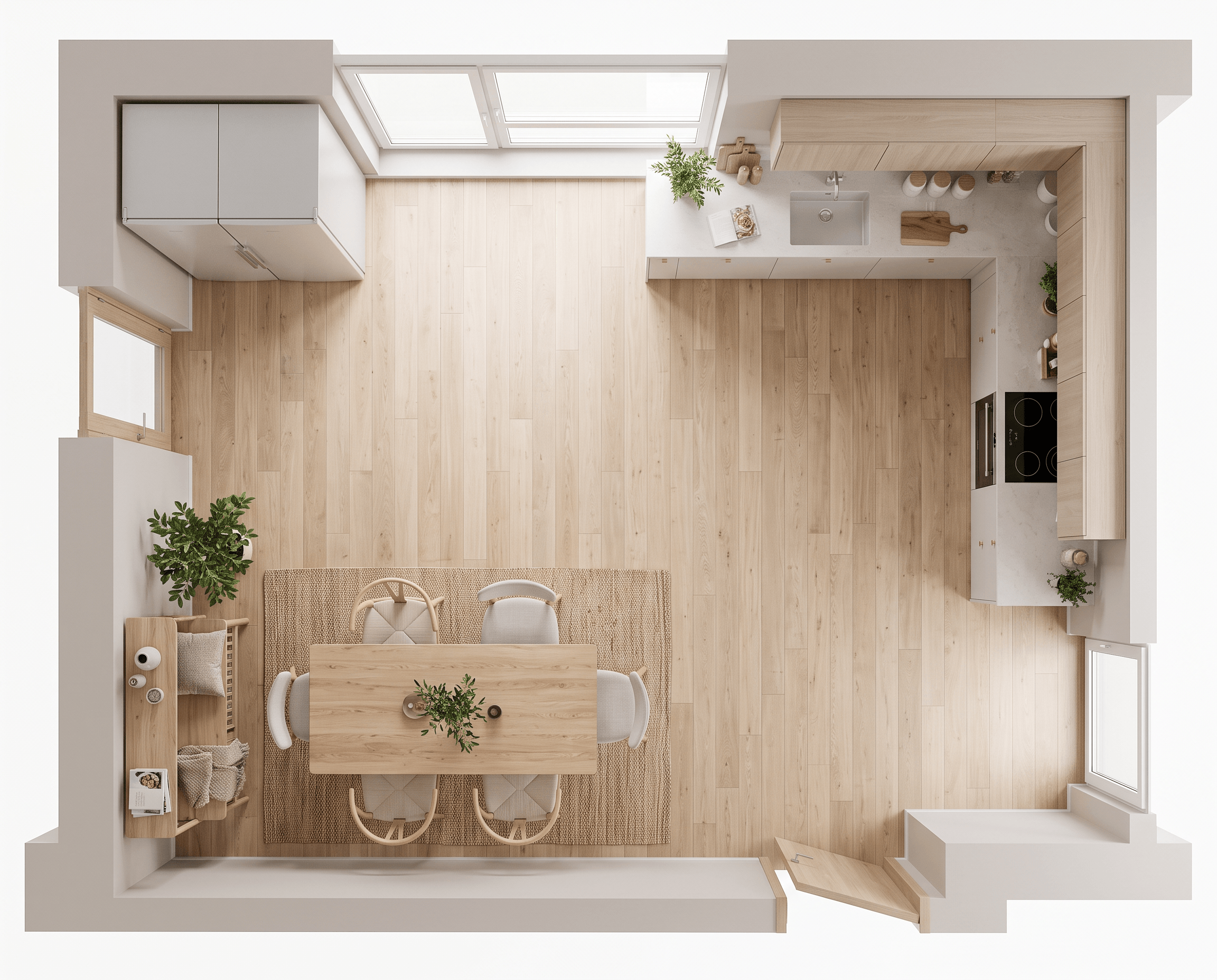 Interior design in Scandinavian style — Living Room by GenRoom AI
