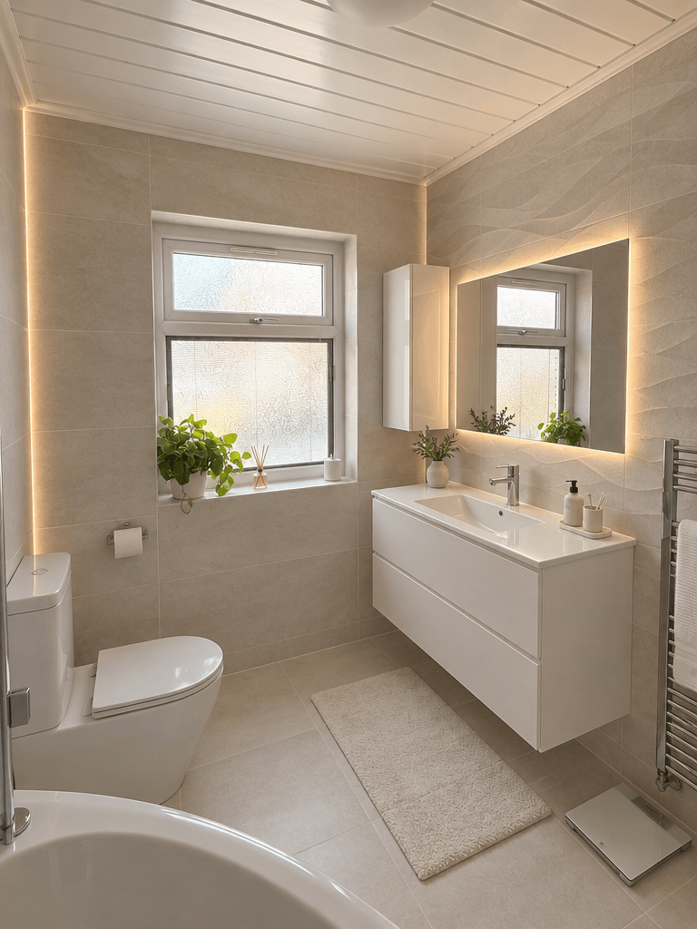 Bathroom interior in no_style style — photo by GenRoom AI