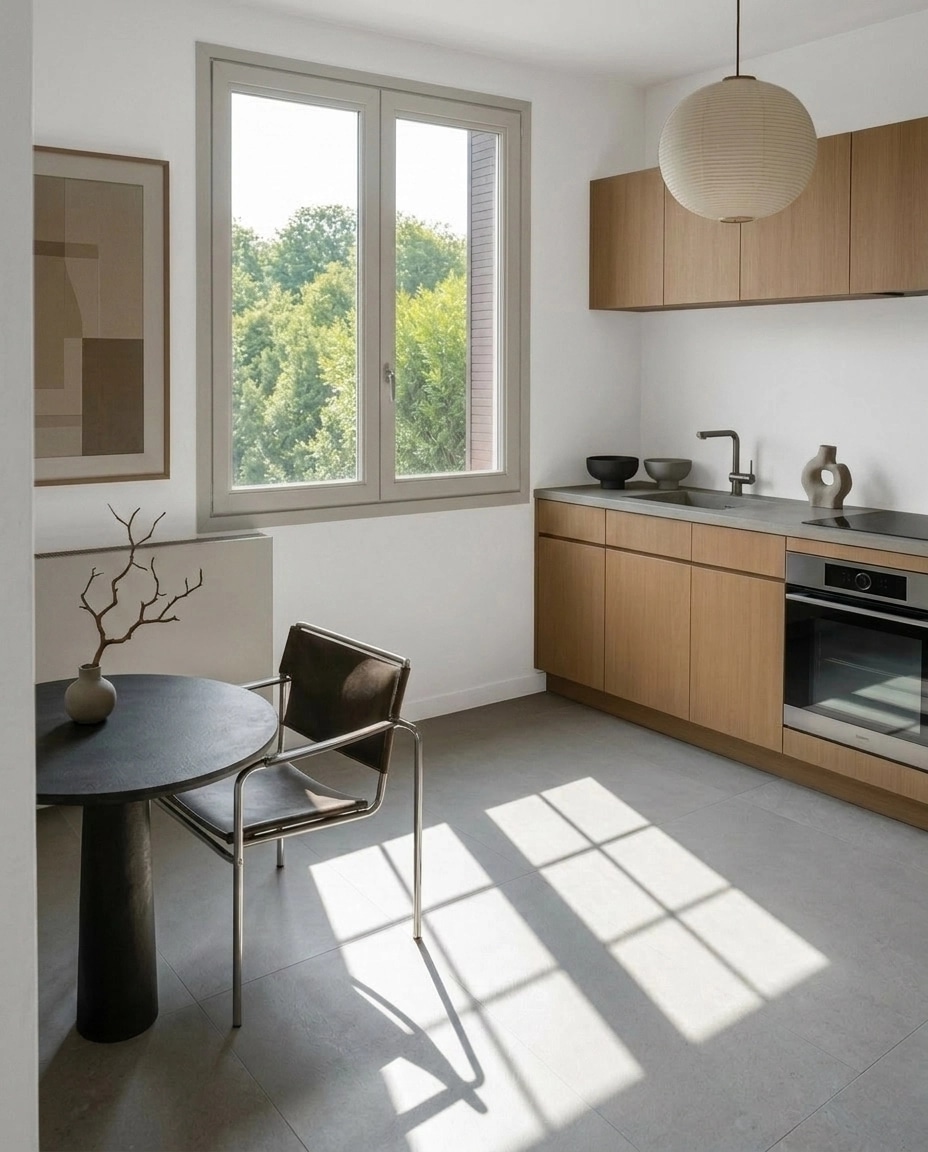 Minimalism Kitchen design — interior photo by GenRoom AI
