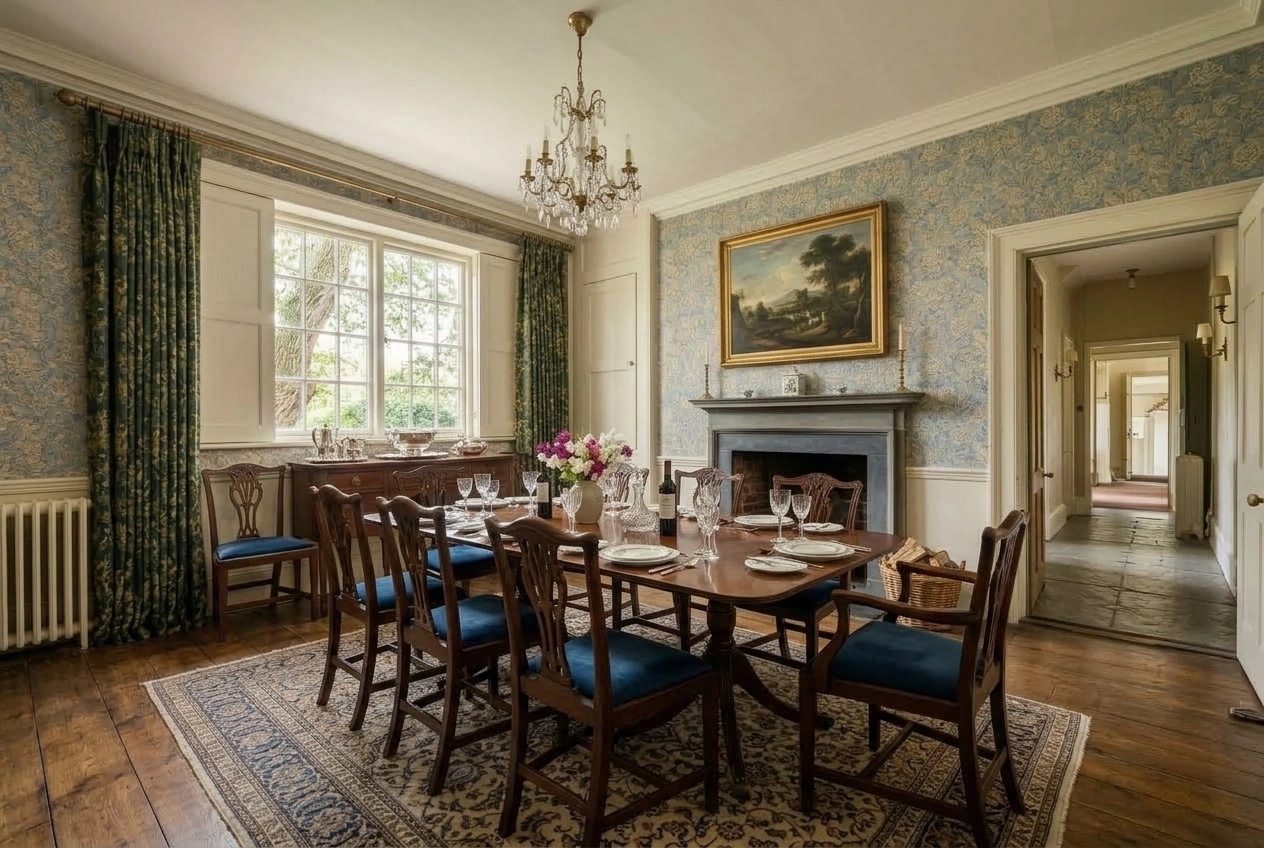 Interior design in British style — dining_room by GenRoom AI