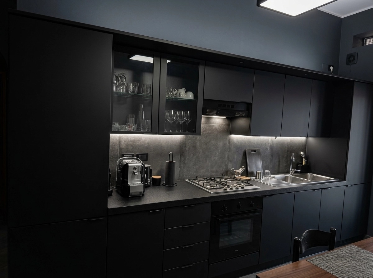 Interior design in Blacktec style — Kitchen by GenRoom AI