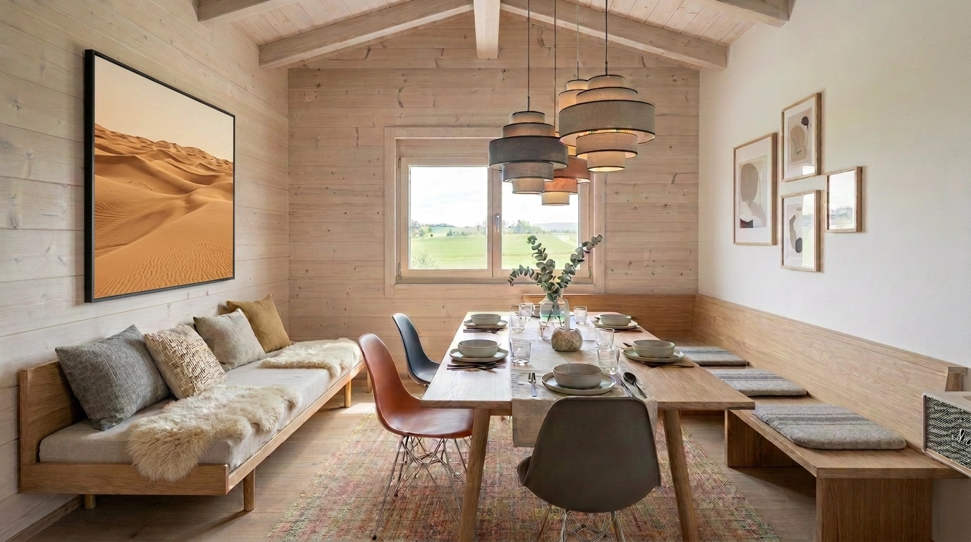 Interior design in Coastal / Hamptons style — dining_room by GenRoom AI