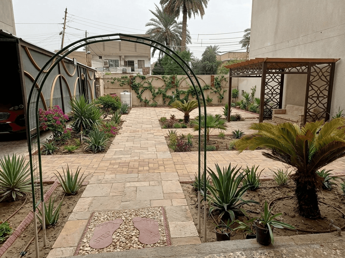 Yard design in no_style style — photo by GenRoom AI