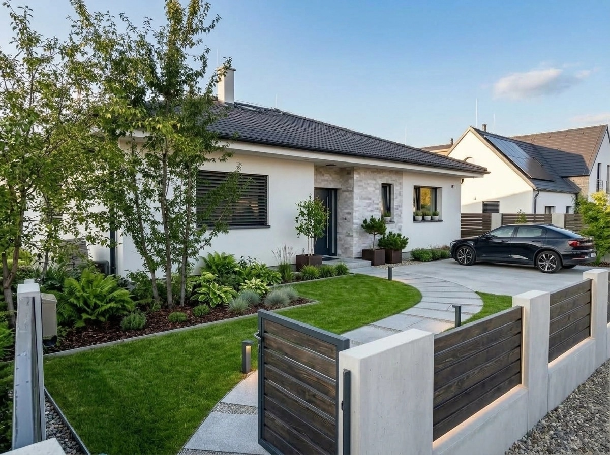 Landscape design in Scandinavian Garden style — Yard by GenRoom AI