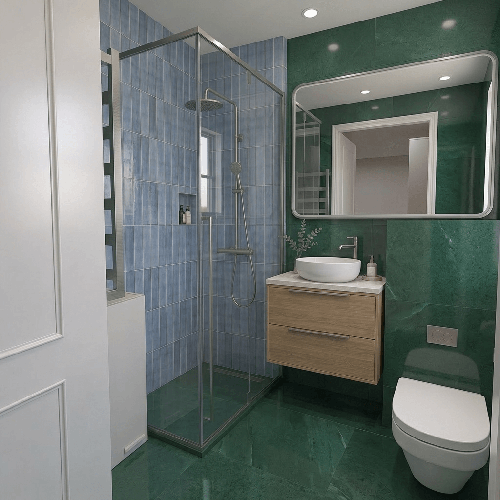 Bathroom interior in no_style style — photo by GenRoom AI