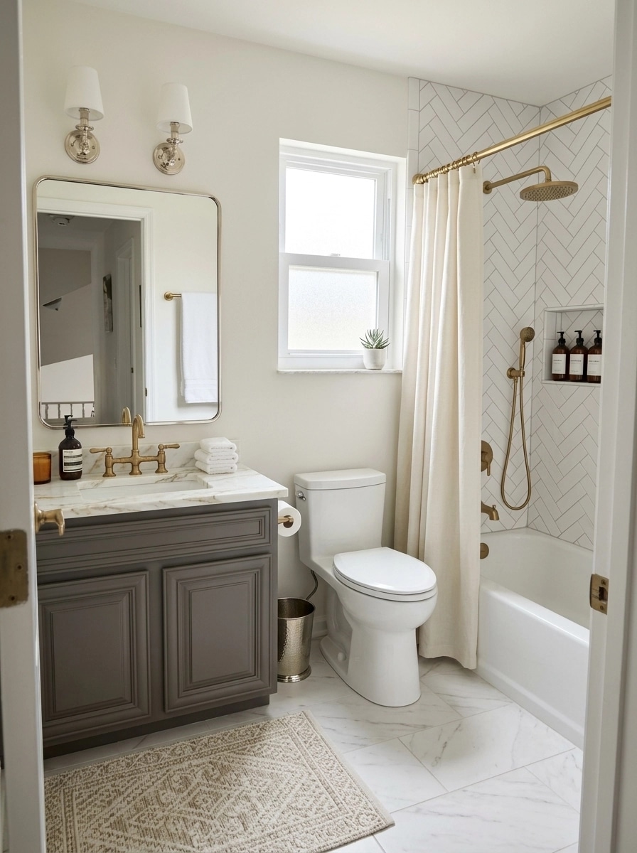 Bathroom interior in no_style style — photo by GenRoom AI