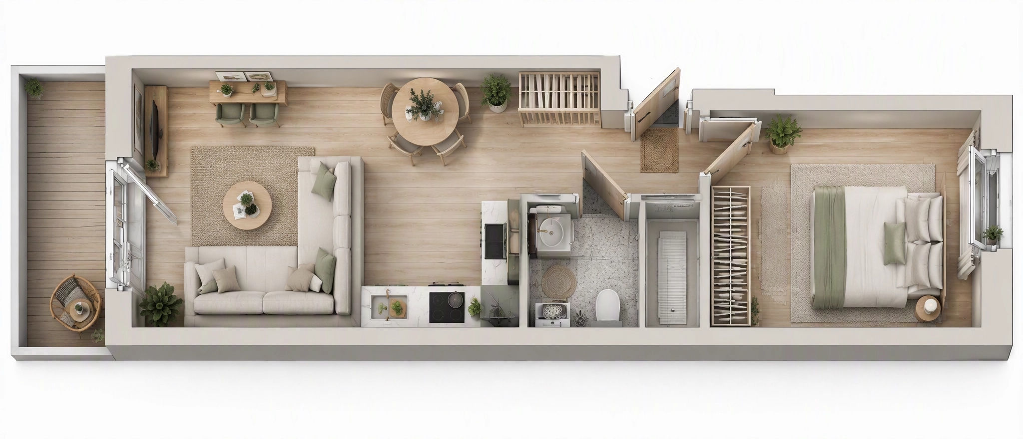 Scandinavian Living Room design — interior photo by GenRoom AI