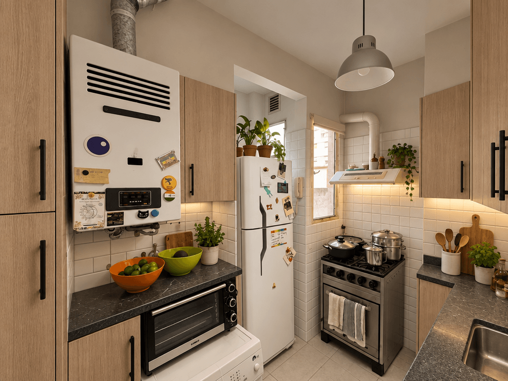 Kitchen interior in no_style style — photo by GenRoom AI