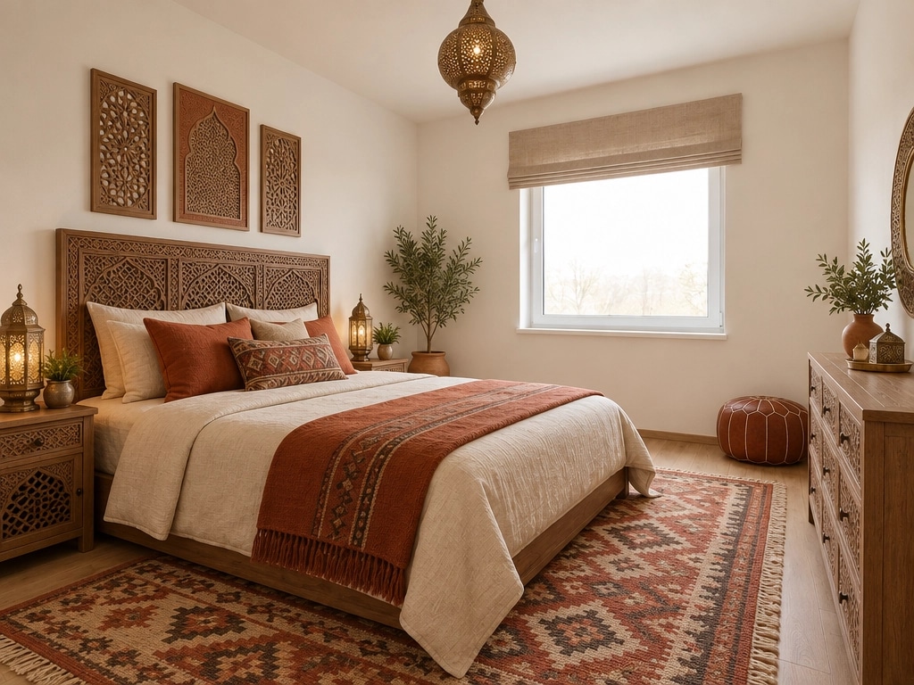 Interior design in Arabian / Moroccan style — Bedroom by GenRoom AI
