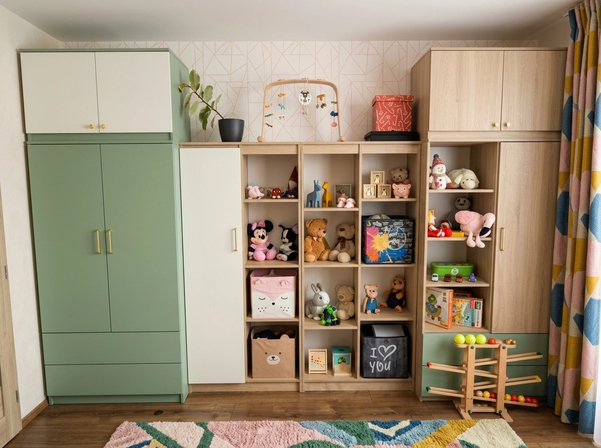 Contemporary Kids Room design — interior photo by GenRoom AI