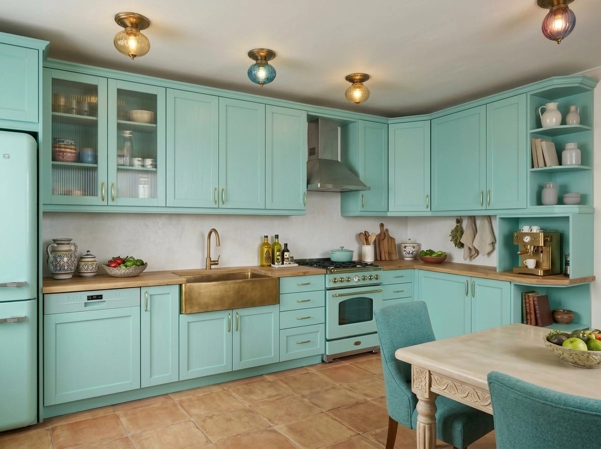 Interior design in Mediterranean style — Kitchen by GenRoom AI