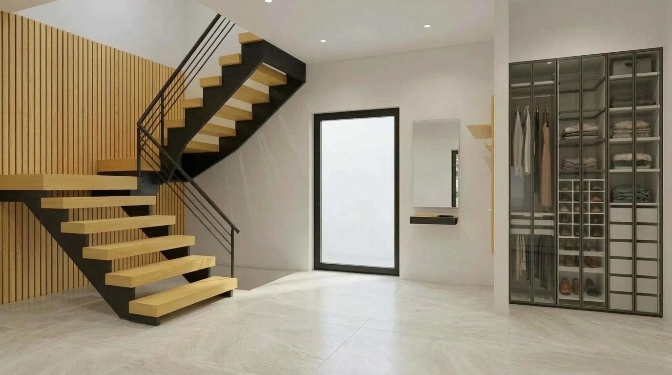 Hallway interior in no_style style — photo by GenRoom AI
