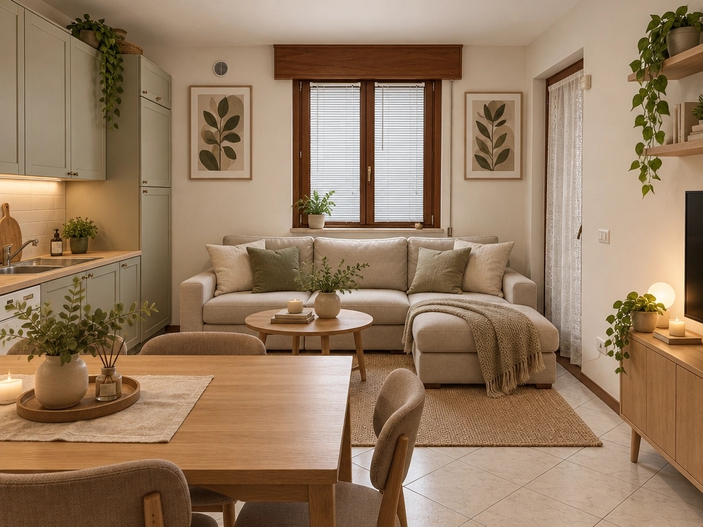 Interior design in Scandinavian style — Living Room by GenRoom AI