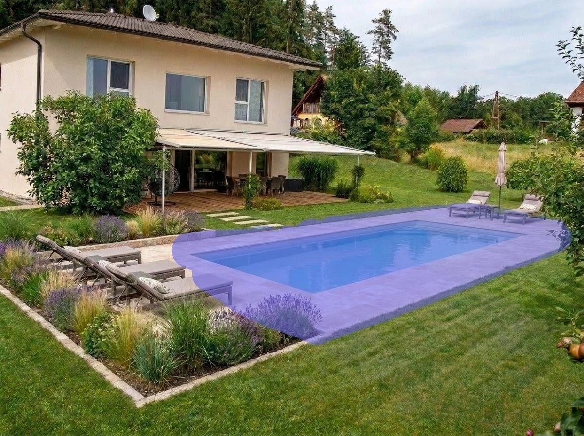 Yard design in no_style style — photo by GenRoom AI
