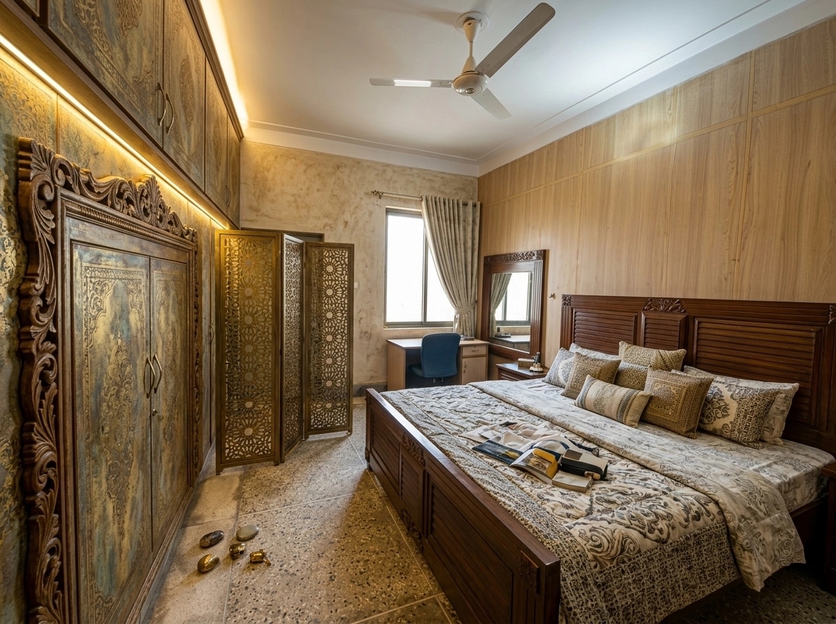 Interior design in Mediterranean style — Bedroom by GenRoom AI