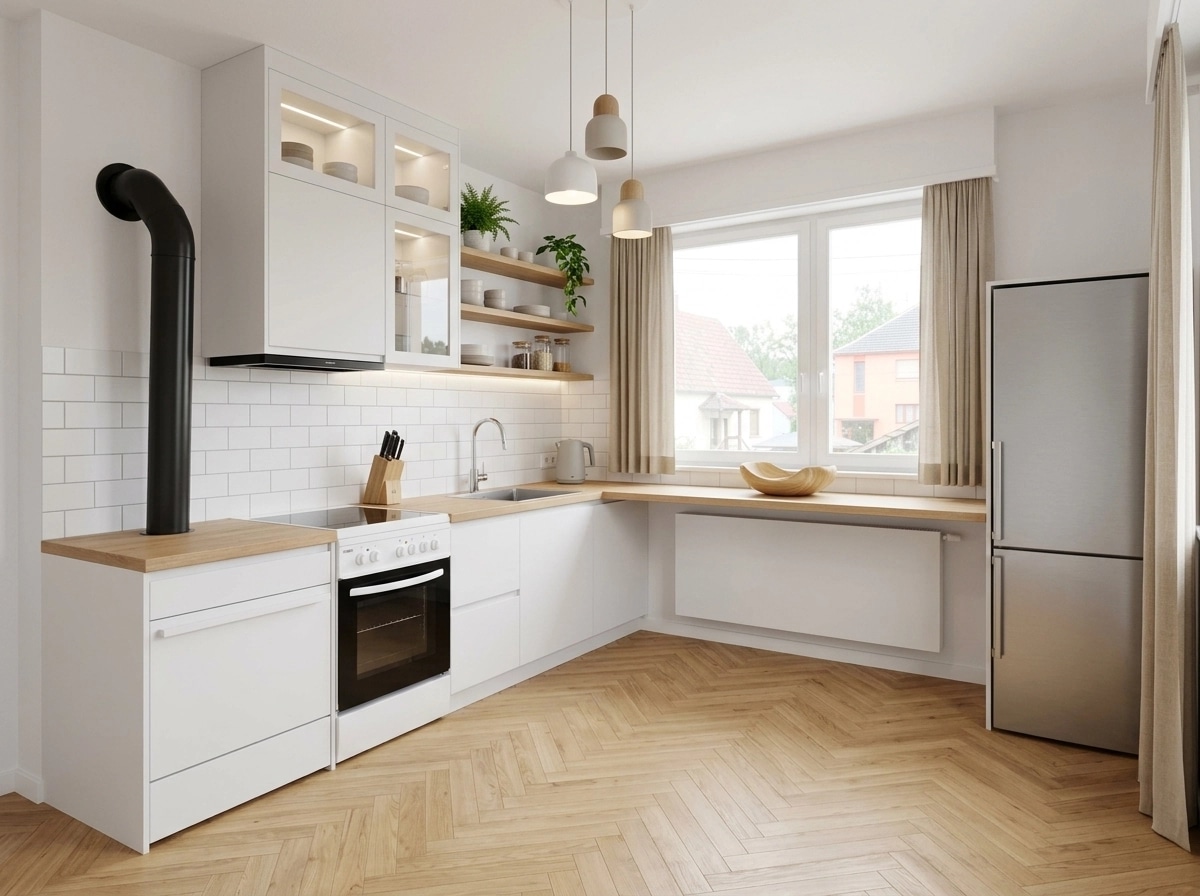 Scandinavian Kitchen design — interior photo by GenRoom AI