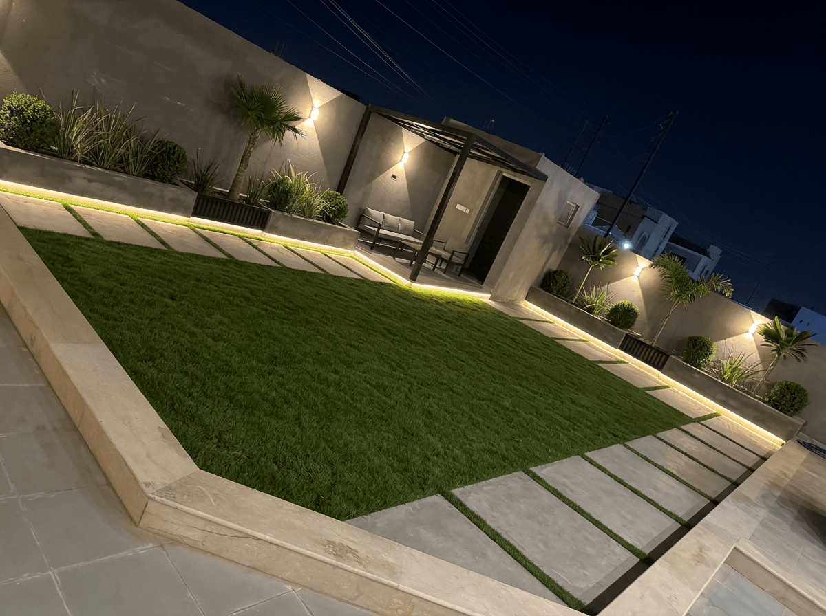 Landscape design in Minimalist Yard style — Yard by GenRoom AI
