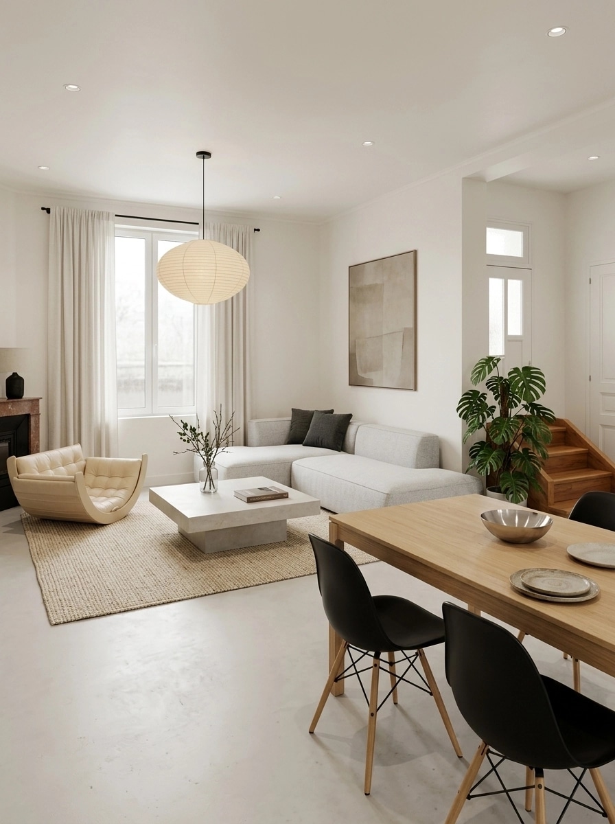 Minimalism Living Room design — interior photo by GenRoom AI