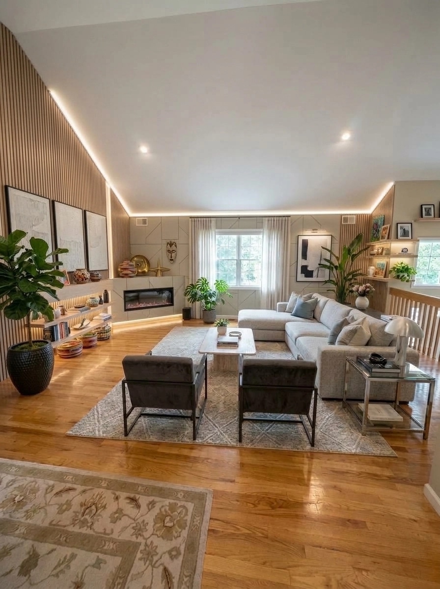 Interior design in Contemporary style — Living Room by GenRoom AI