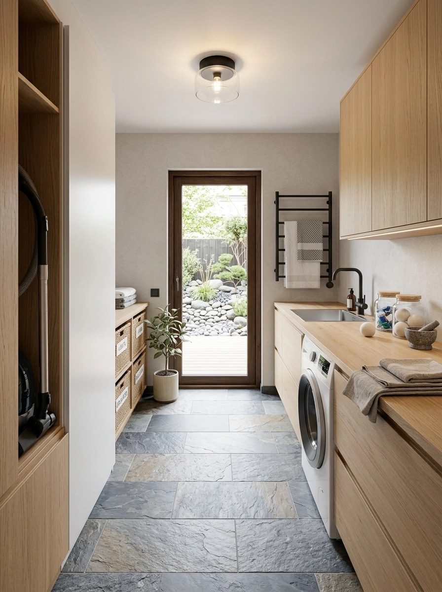 Interior design in Scandinavian style — laundry by GenRoom AI