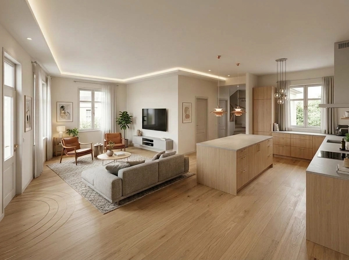 Scandinavian Living Room design — interior photo by GenRoom AI