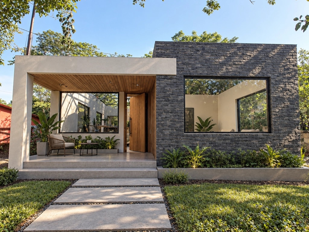 Facade design in Contemporary Facade style — Facade by GenRoom AI